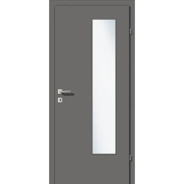 SOLIDO Smart interiérové dveře CPL titan. šedé sklo EN-B pravé VRD 950/2030 mm Aktuální
