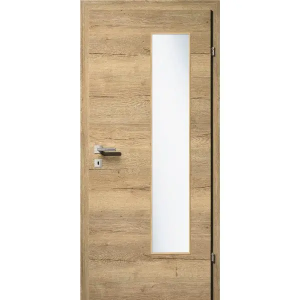 Nízká Cena Inter. dveře Solido Smart CPL, dub, příčný, skl. výplň EN-B, P, VRD 950/2030mm