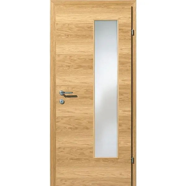SOLIDO Smart interiér. dveře dub sv. příčně lak. skl.v. EN-B LeVRD 850/2030 mm Cenově Výhodný