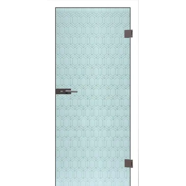 Kup Teď Celoskleněné dveře Edelstein Grande Smaragd bílé, VRD 871/2013/8 mm levé
