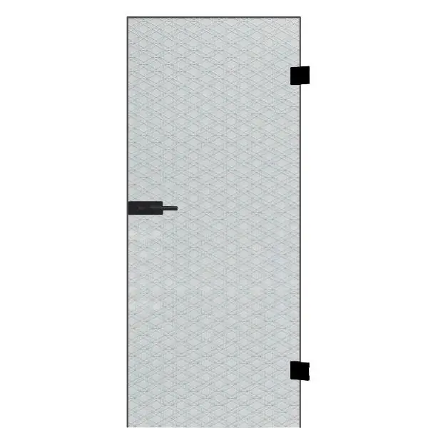 Značkový Celoskleněné dveře Edelstein Brillant čiré kování PZ černé, 921/2013 pravé