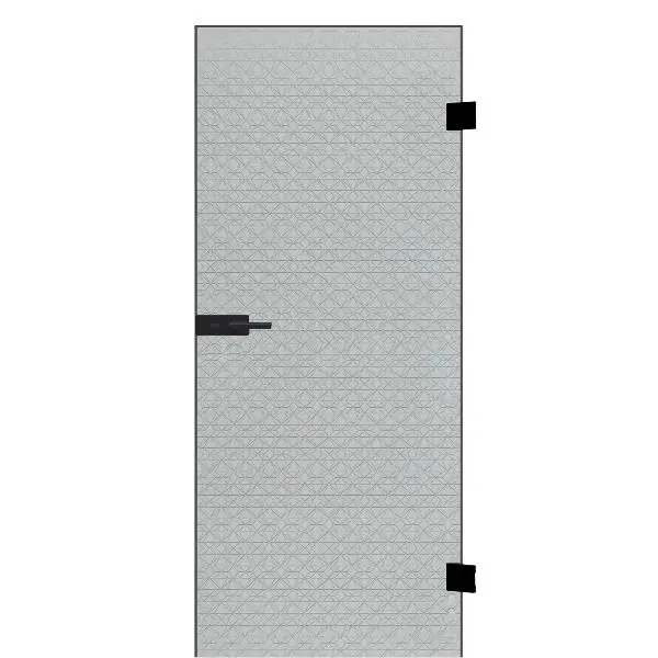 Super Cena Celoskleněné dveře Edelstein Diamant čiré kování PZ černé, 871/2013 Levé