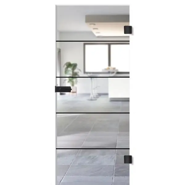 Levný Celoskleněné dveře Industry Black 3 VRD 871/2013/8 mm ESG, levé