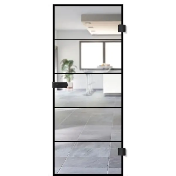 Celoskleněné dveře Industry Black 4 VRD 821/2013/8 mm ESG, levé Originální