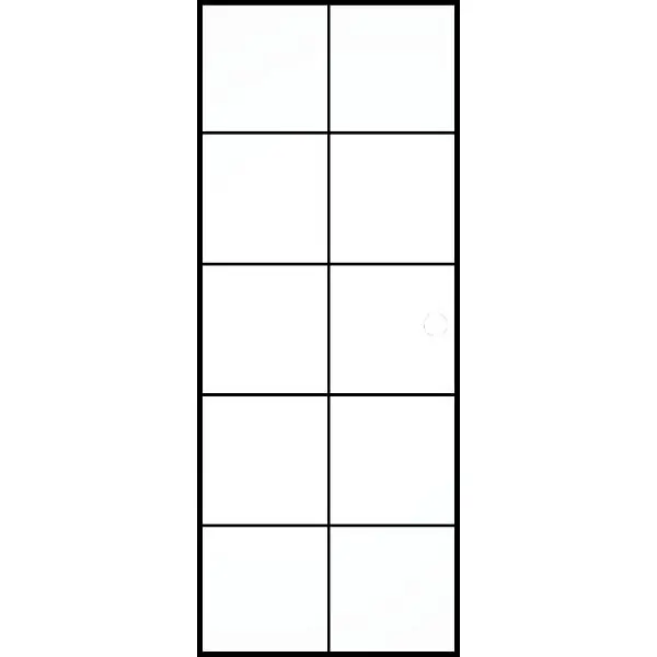 Celoskleněné posuvné dveře Industry Black 5 s vrtáním pro mušle, 820x2100mm Levný