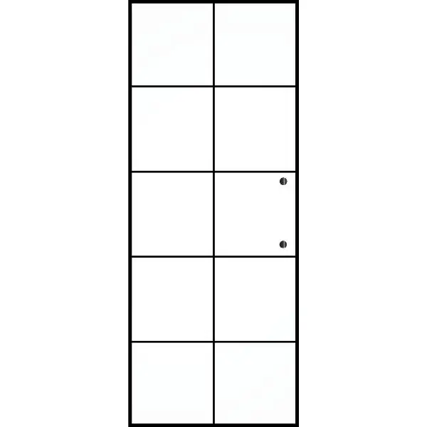 Celoskleněné posuvné dveře Industry Black 5 s vrtáním pro mušle, 920x2100mm Oblíbený