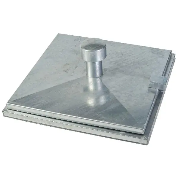 Poklop šachty žárově pozinkovaný 500/500 mm s ventilací Top Prodej