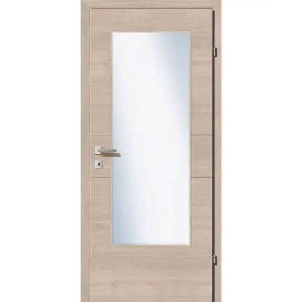SOLIDO Smart interiér dveře CPL Solar dub příčně 2 lišty skl. P, 800/2030mm Nízká Cena