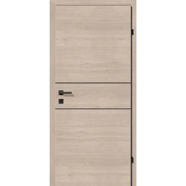 SOLIDO Smart interiér dveře CPL Solar dub, 2 lišty černé, pl. L, 650/2030mm Finální Výprodej
