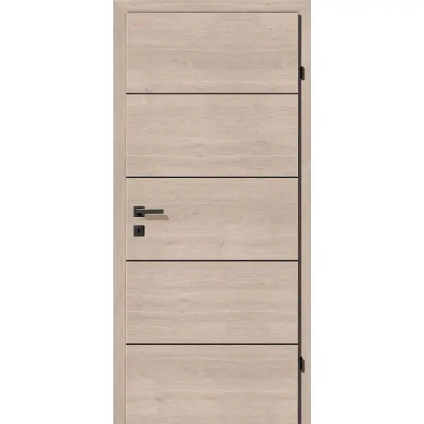 Kup Teď SOLIDO Smart interiér dveře CPL Solar dub 4 lišty černé pl. P, 950/2030mm