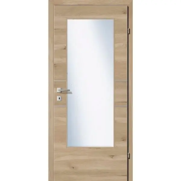 SOLIDO Smart interiér dveře CPL divoký buk příč. 2 lišty skl. L, 800/2030mm Kup Teď