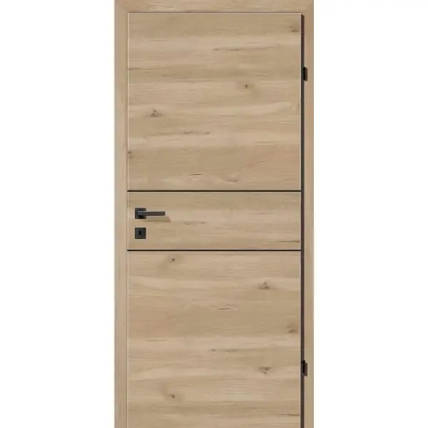 SOLIDO Smart interiér dveře CPL divoký buk 2 lišty černé pl. L, 750/2030mm Super Cena