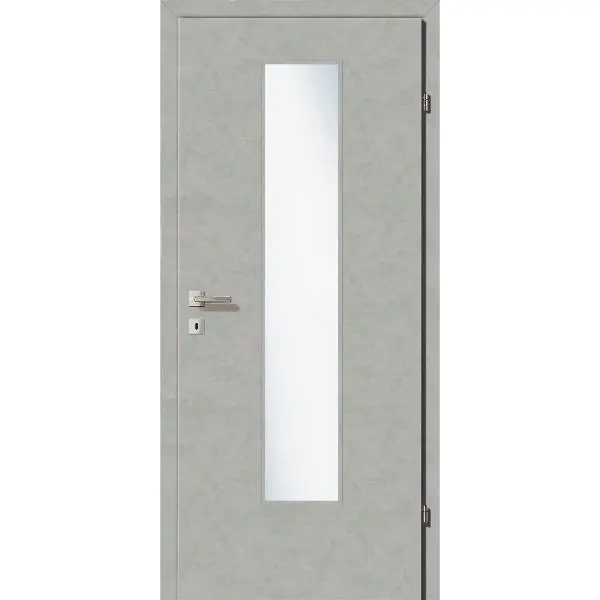 Levný SOLIDO Soft interiérové dveře CPL Valeur šedé skl. EN-B P, 900/2030mm