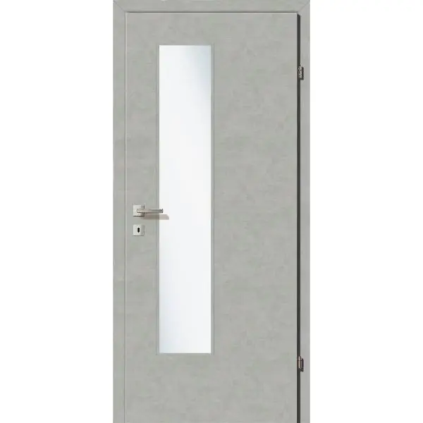 Akce SOLIDO Soft interiérové dveře CPL Velaur šed SK/EN-S pravé VRD 850/2030 mm