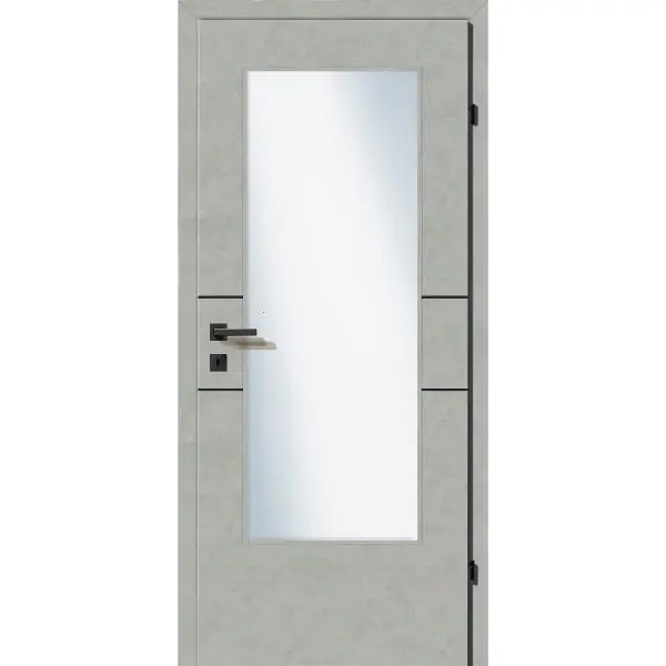 Nakupujte Hned SOLIDO Smart interiér dveře CPL Valeur šedé 2 lišty černé skl. L, 850/2030mm