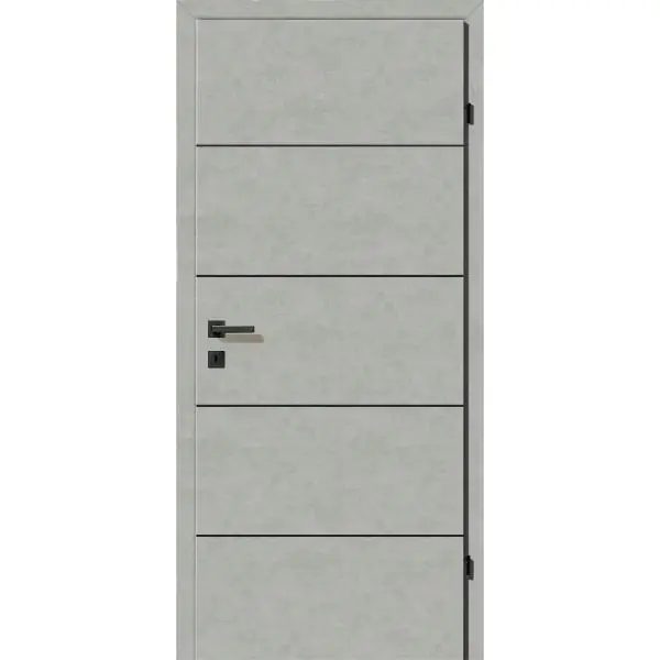 SOLIDO Smart interiér dveře CPL Valeur šedé 4 lišty, pl. P, 700/2030mm Výhodná Nabídka